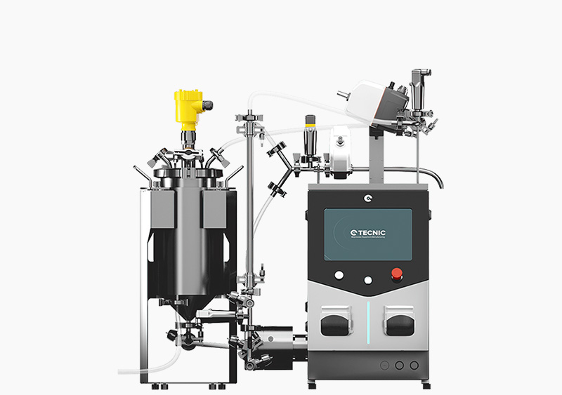 bioprocess equipment known as tangential flow filtration made in stainless steel for laboratory