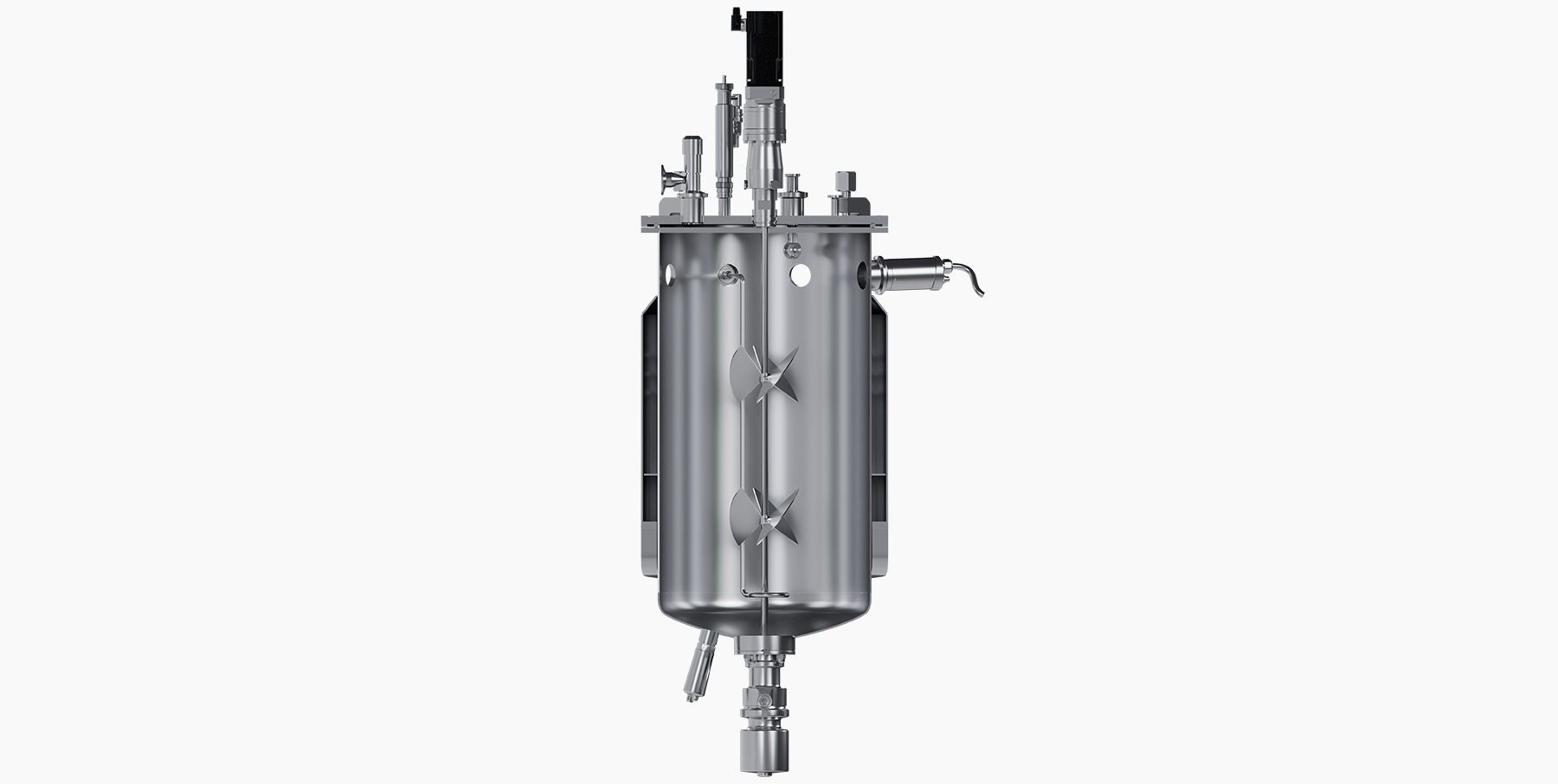 stainless steel microbial culture vessel of pilot scale bioreactor