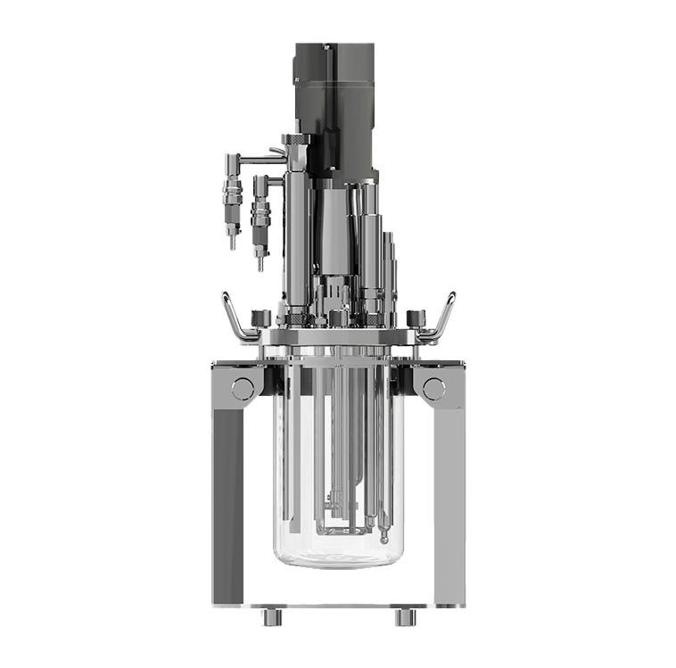 non-jacketed glass reactor - bioreactor vessel - supplies