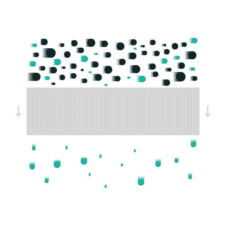 Schematic of tangential flow filtration system