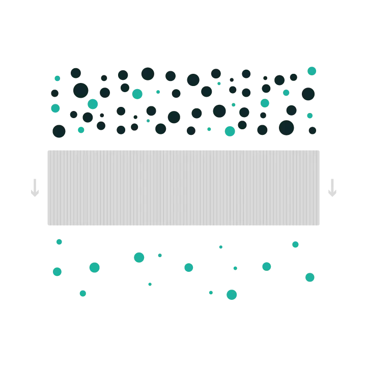 Schematic of a membrane filtration system